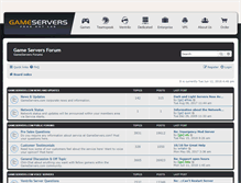 Tablet Screenshot of forums.gameservers.com